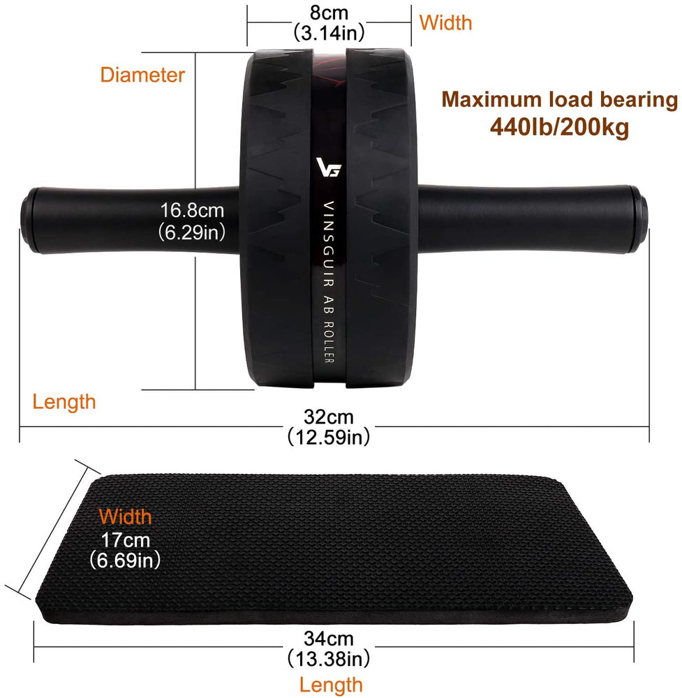 Vinsguir Ab Roller for Abs Workout, Ab Roller Wheel Exercise Equipment for Core Workout, Ab Wheel Roller for Home Gym, Ab Workout Equipment for Abdominal Exercise