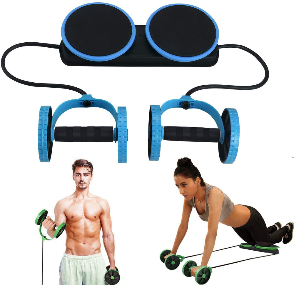 MACUNIN Multi Function Double Ab Roller Wheel,New Version Ab Wheel,Exercise and Fitness Wheel for Home Gym,Abdomen and Arm Workout Equipment Waist Slimming Trainer for Man and Women