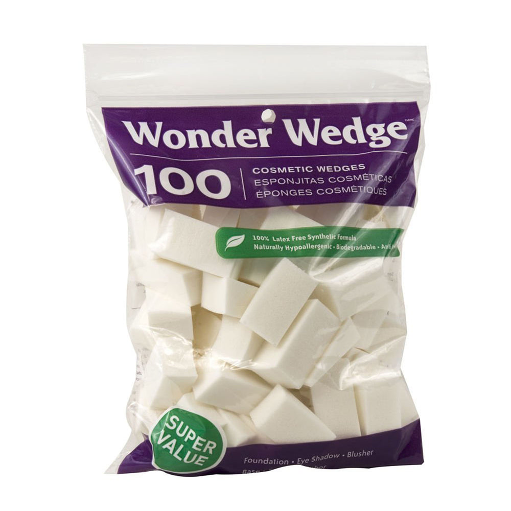 Cosmetic Wedges Made in USA Makeup Sponges from Wonder Wedge 100 Count