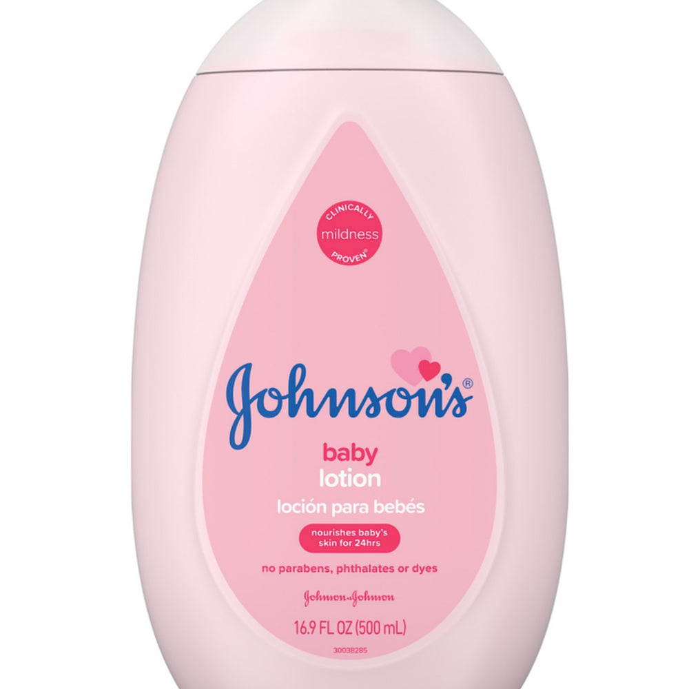 Johnson's Moisturizing Pink Baby Lotion with Coconut Oil, 16.9 fl oz