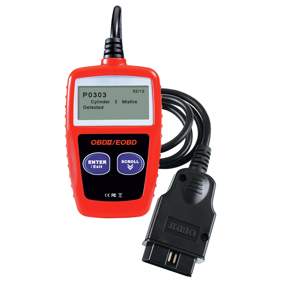 Hyper Tough HT309 OBD2 Scan Diagnostic Tool Code Reader, Red