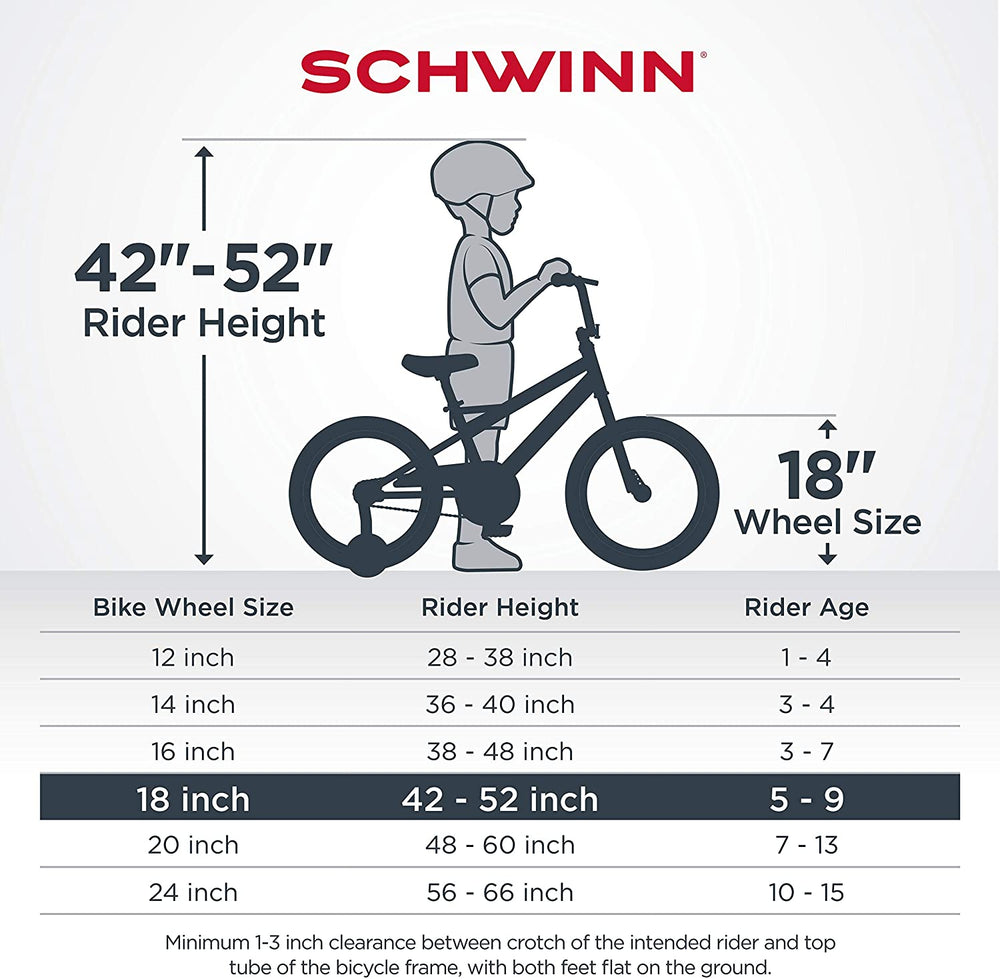 Schwinn Koen Boys Bike for Toddlers and Kids, 12, 14, 16, 18, 20 inch Wheels for Ages 2 Years and Up, Red, Blue or Black, Balance or Training Wheels, Adjustable Seat