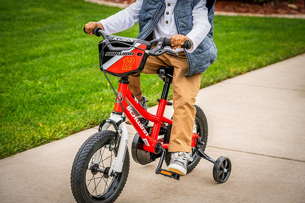 Schwinn Koen Boys Bike for Toddlers and Kids, 12, 14, 16, 18, 20 inch Wheels for Ages 2 Years and Up, Red, Blue or Black, Balance or Training Wheels, Adjustable Seat