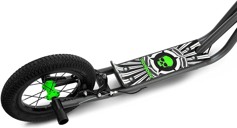 Mongoose Expo Youth Scooter, Front and Rear Caliper Brakes, Rear Axle Pegs, 12-Inch Inflatable Wheels, Available in Multiple Colors