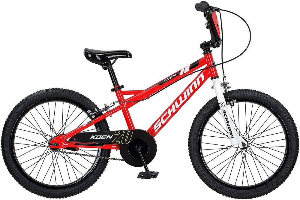 Schwinn Koen Boys Bike for Toddlers and Kids, 12, 14, 16, 18, 20 inch Wheels for Ages 2 Years and Up, Red, Blue or Black, Balance or Training Wheels, Adjustable Seat