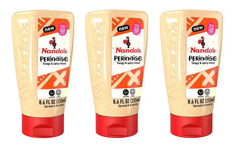 Nandos Original Perinaise - Flavored Mayonnaise Spread & Dressing - Gluten Free - 8.6 fl oz (3 Pack)