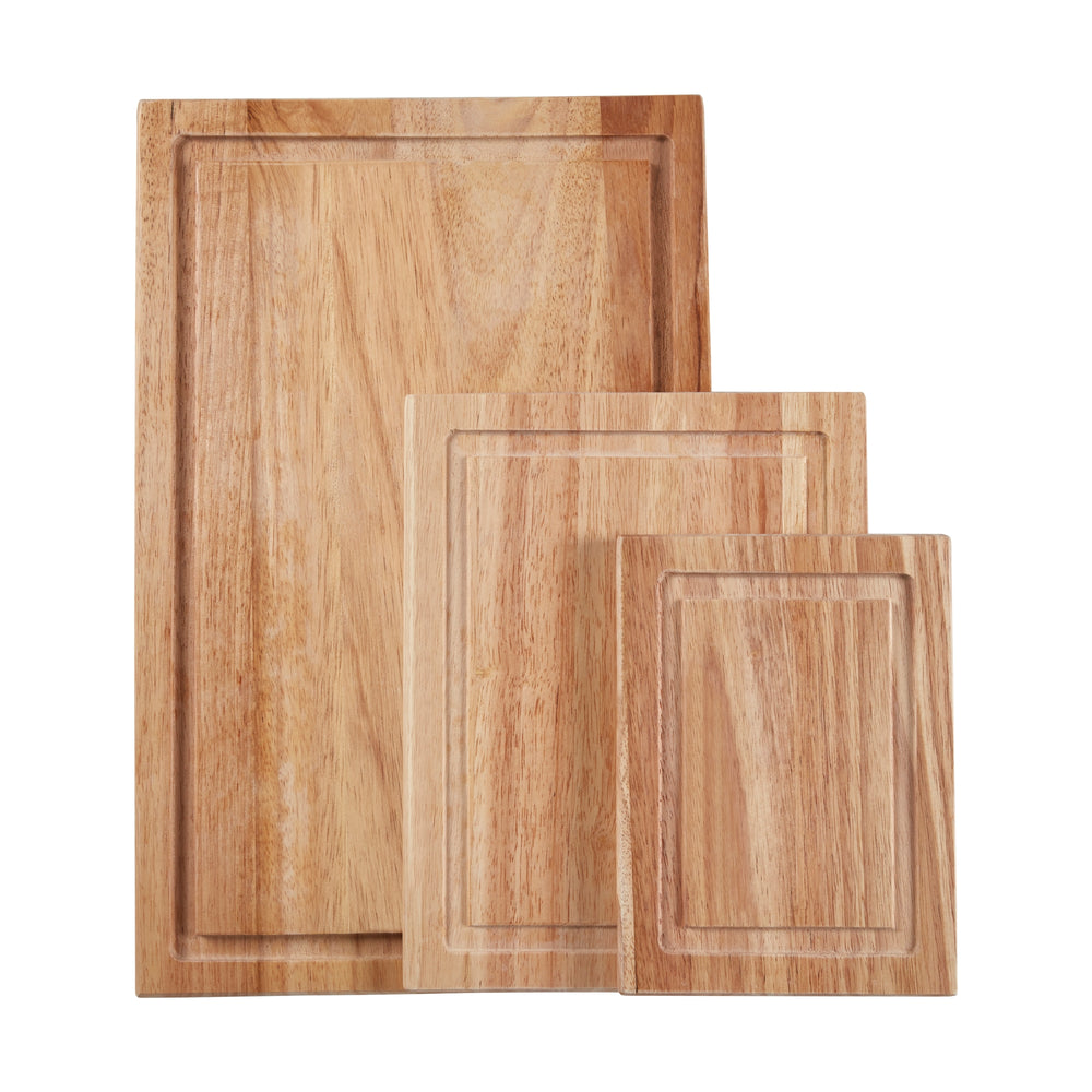 Farberware Three Piece Wood Utility Cutting Board Set