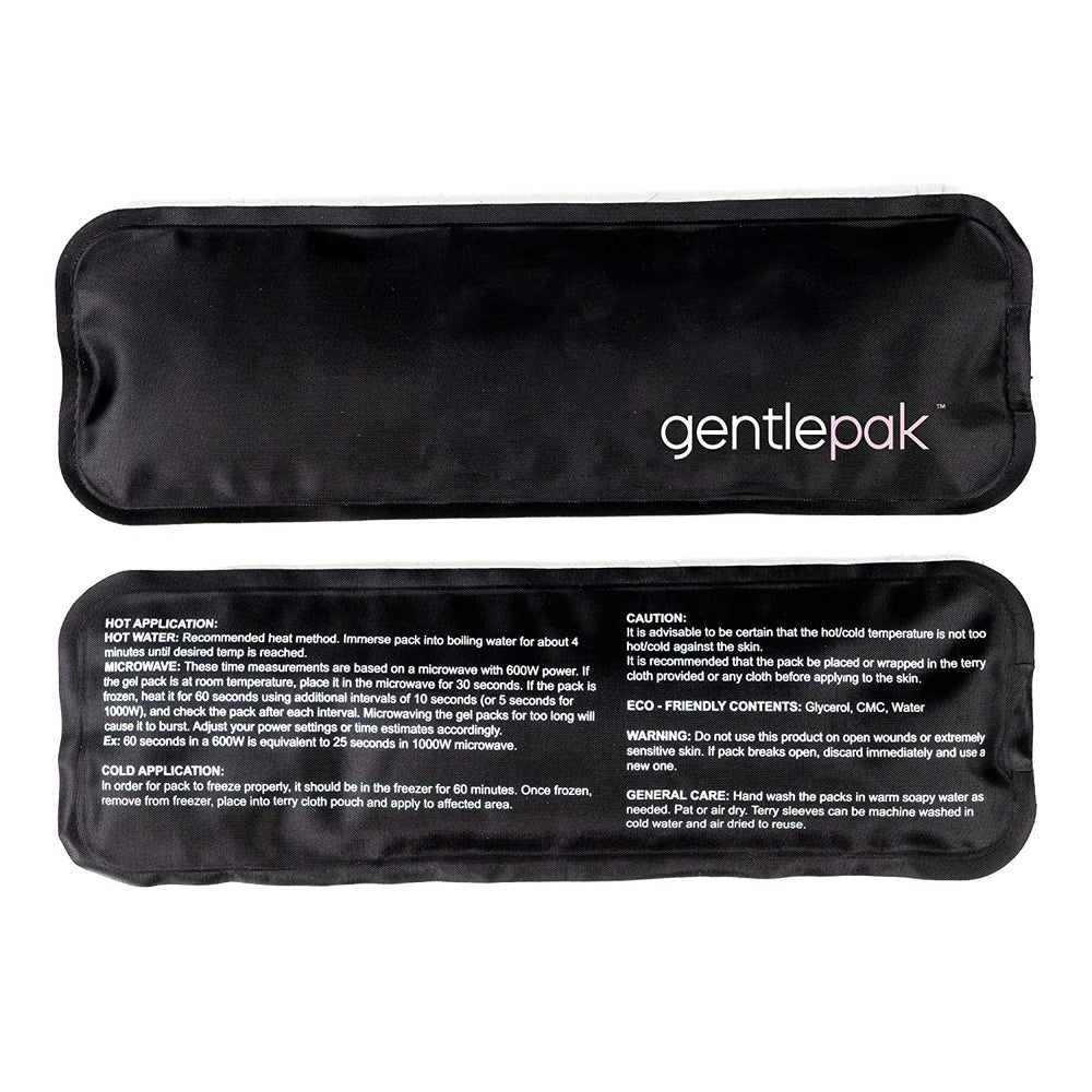 Gentlepack Reusable Perineal Ice & Heat Packs with Washable Sleeves for Postpartum, Pregnancy & Hemorrhoid Pain Relief, Multi Use Kids, Children, Muscle, Migraine, Groin, Vaginal Discomfort (3)