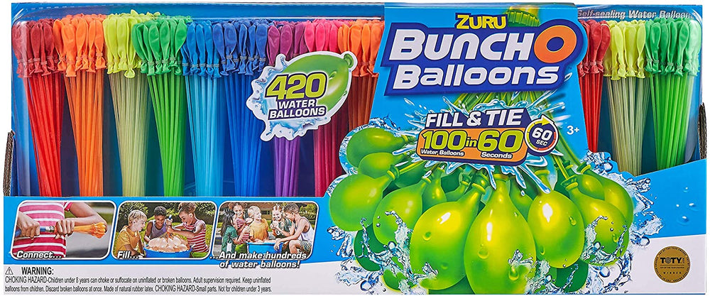 Bunch O Balloons - 420 Rapid-Fill Water Balloons (12 Pack)
