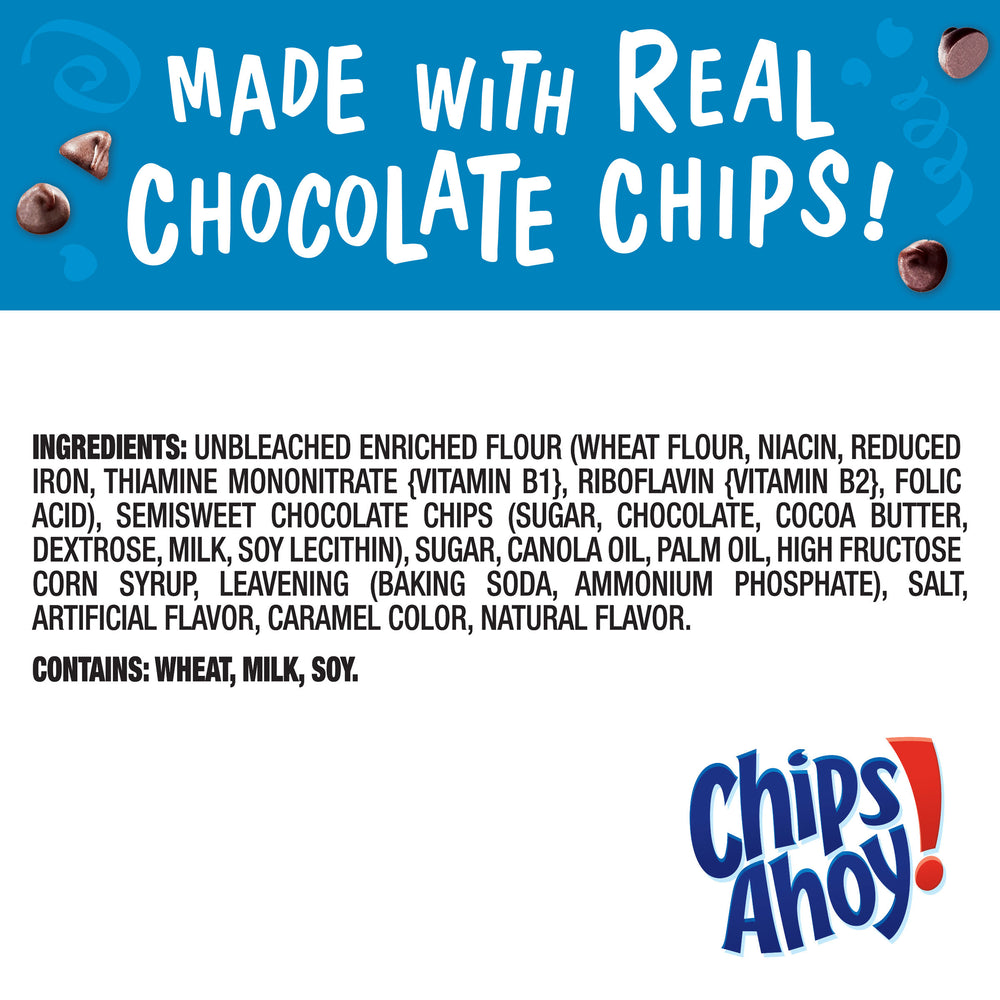 CHIPS AHOY! Original Chocolate Chip Cookies, Party Size, 25.3 oz