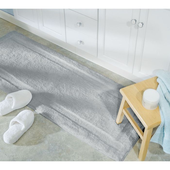 mDesign Microfiber Polyester Bathroom Spa Mat Rugs/Runner