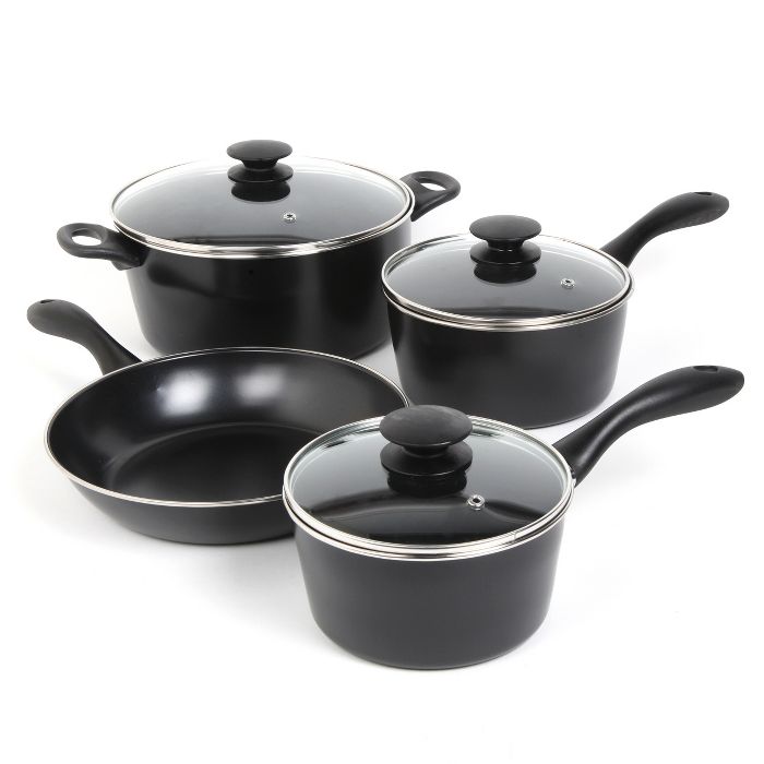 Sunbeam Armington 7pc Carbon Steel Cookware Set Black