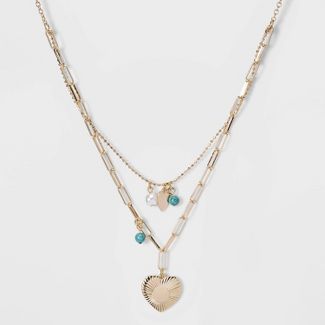 SUGARFIX by BaubleBar Layered Charm Necklace