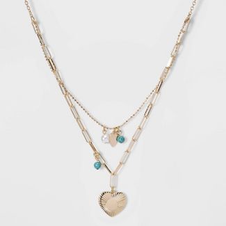 SUGARFIX by BaubleBar Layered Charm Necklace