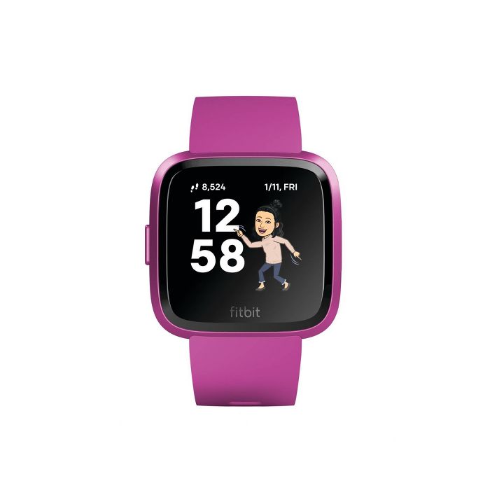 Fitbit Versa Lite Smartwatch with Small & Large Band - Mulberry