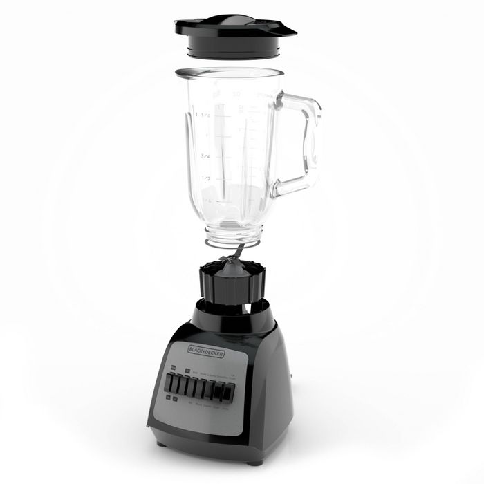 BLACK+DECKER Power Blender with Grinder Attachment - Black