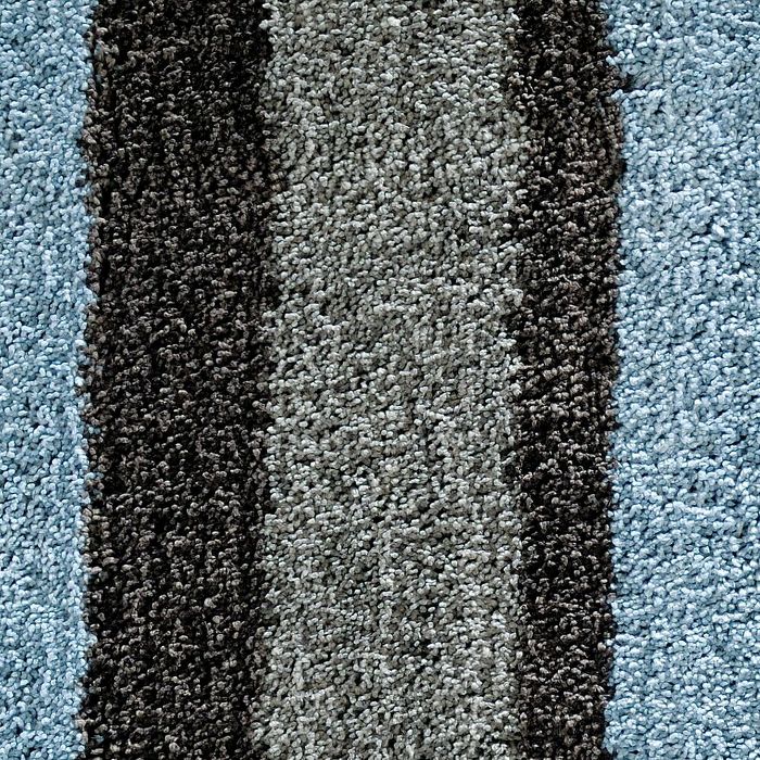 mDesign Striped Microfiber Bathroom Spa Mat Rugs/Runner, Set of 3