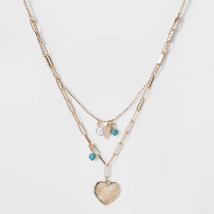 SUGARFIX by BaubleBar Layered Charm Necklace