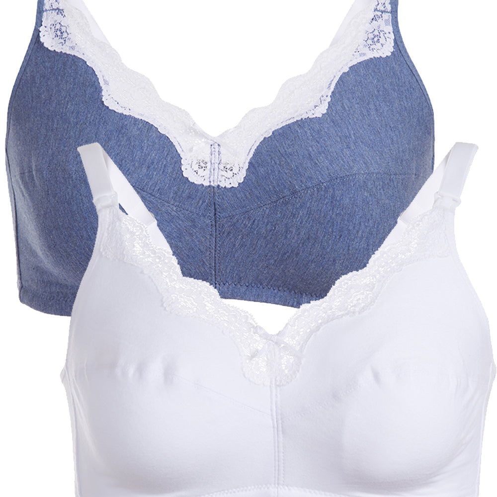 Loving Moments by Leading Lady Maternity Nursing Wireless Bra -2-Pack