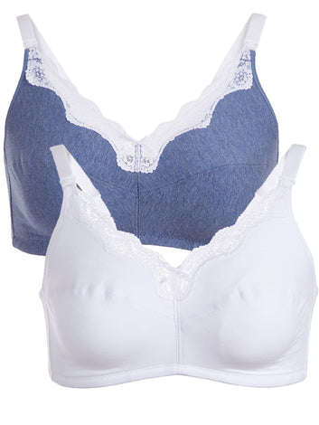 Loving Moments by Leading Lady Maternity Nursing Wireless Bra -2-Pack