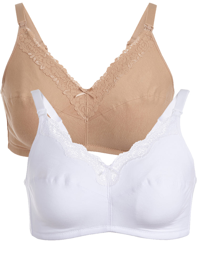 Loving Moments by Leading Lady Maternity Nursing Wireless Bra -2-Pack