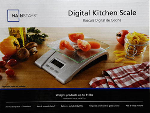 Mainstays Glass Digital Kitchen Scale