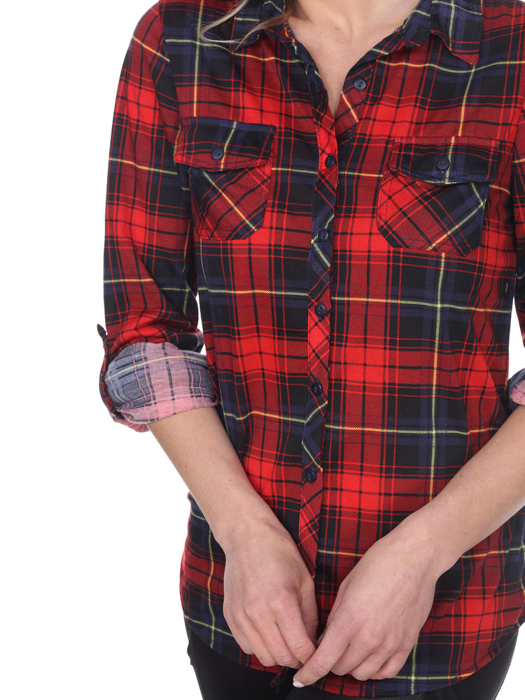 Women's Oakley Plaid Top