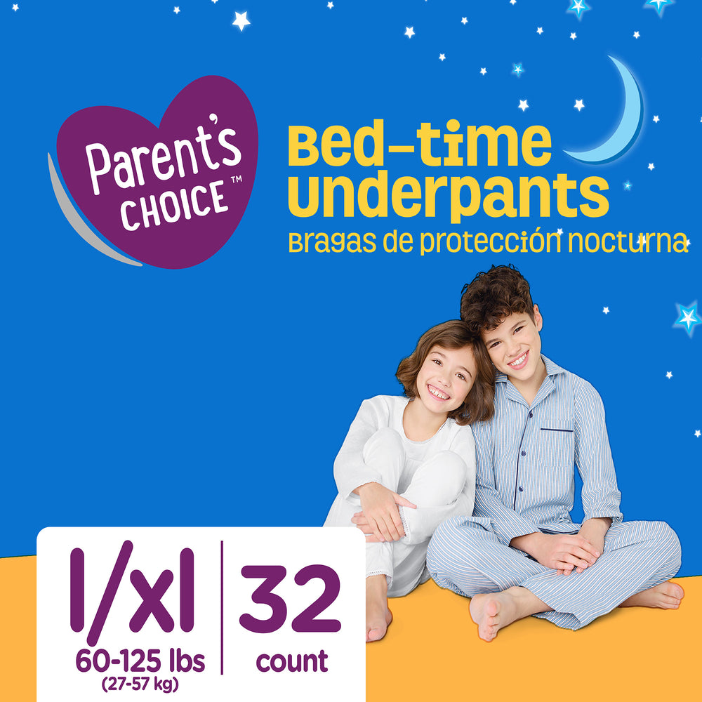 Parent's Choice Bed-Time Pull Up Underpants, L/XL, 32 Count