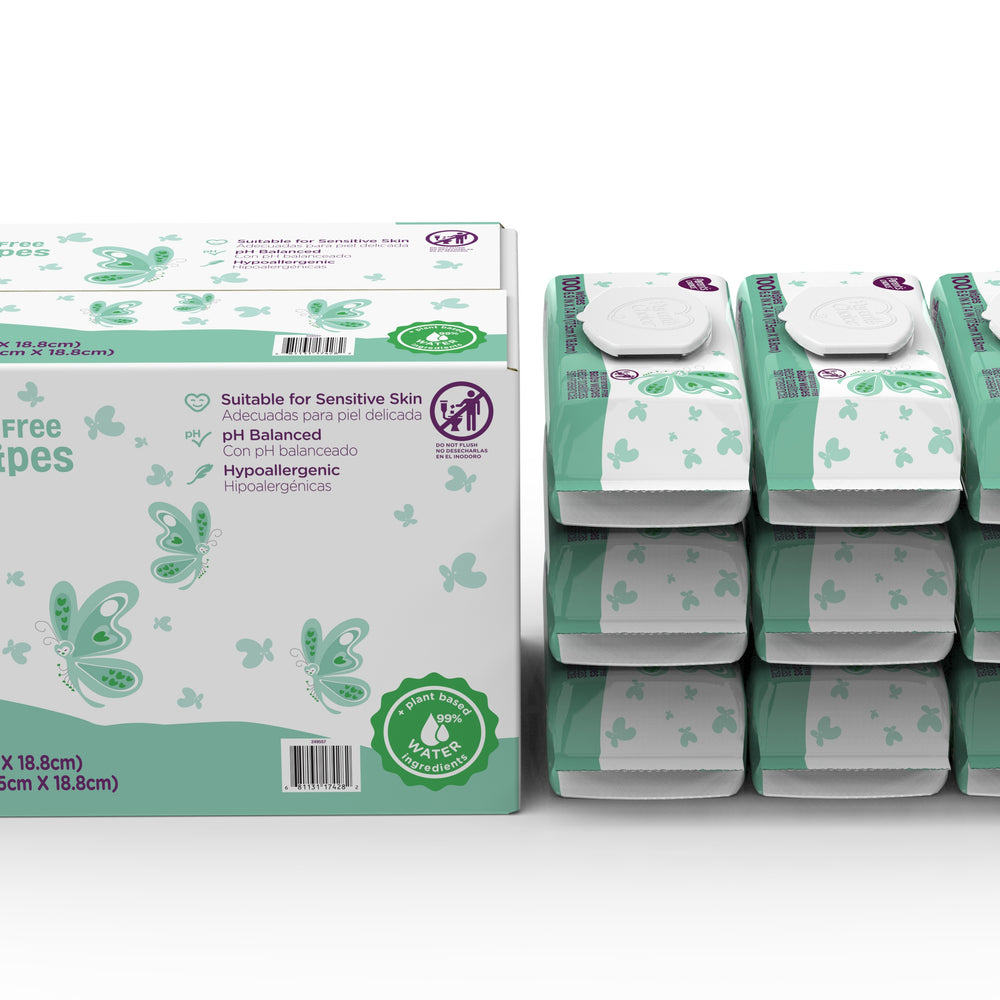 Parent's Choice Fragrance Free Baby Wipes, 12 Flip-Top Packs (800 Count)