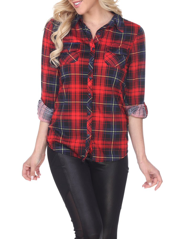 Women's Oakley Plaid Top