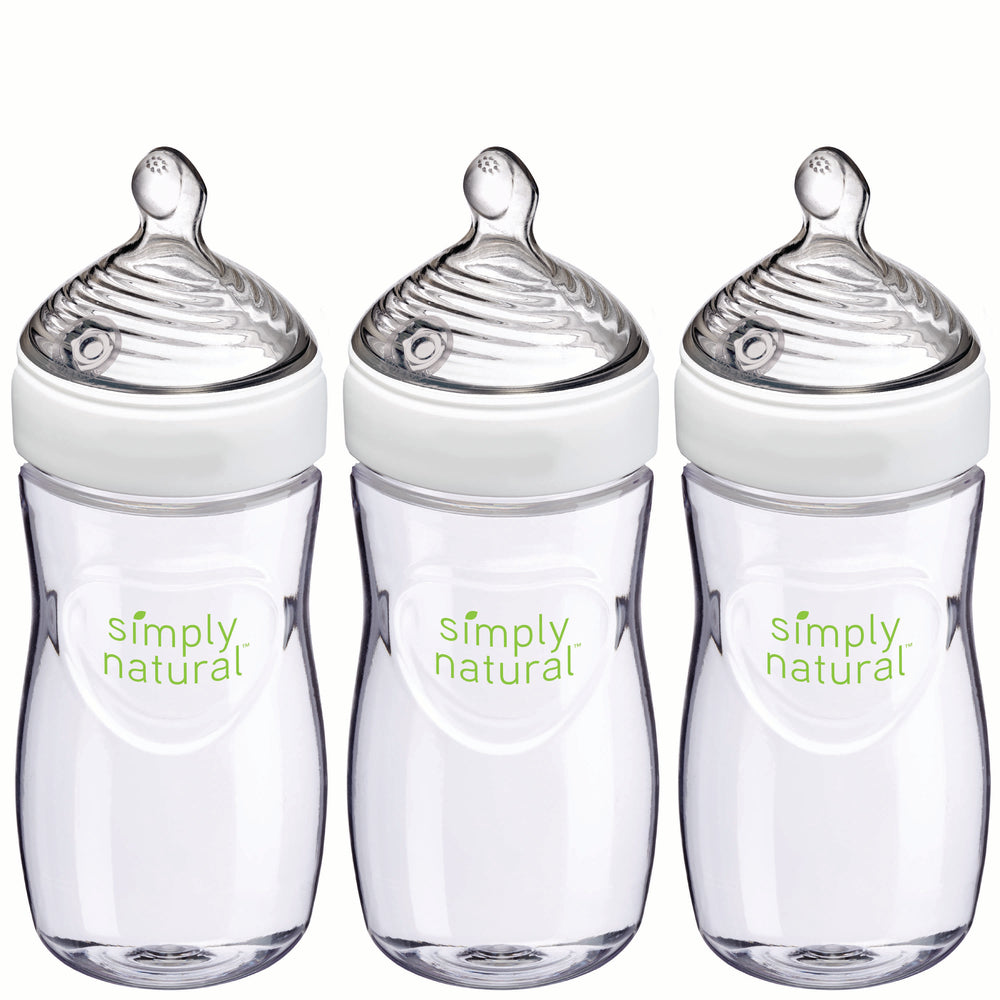 NUK Simply Natural Bottle, 9 oz, 3-Pack