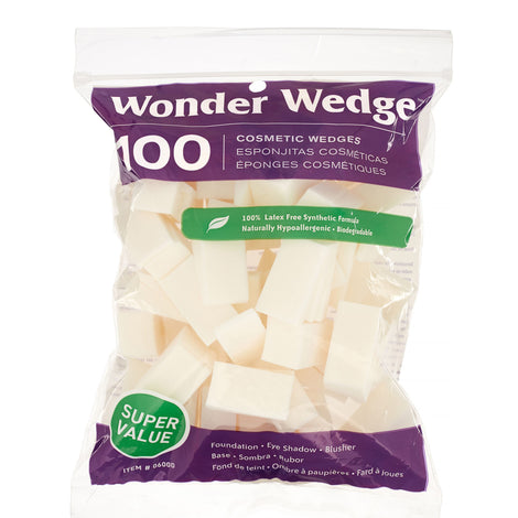 Cosmetic Wedges Made in USA Makeup Sponges from Wonder Wedge 100 Count