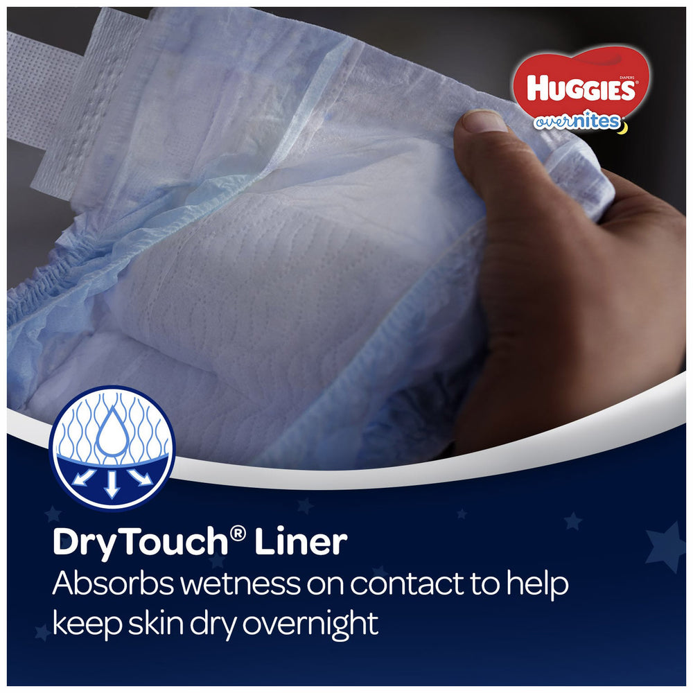 HUGGIES OverNites Diapers, Size 5, 58 Count