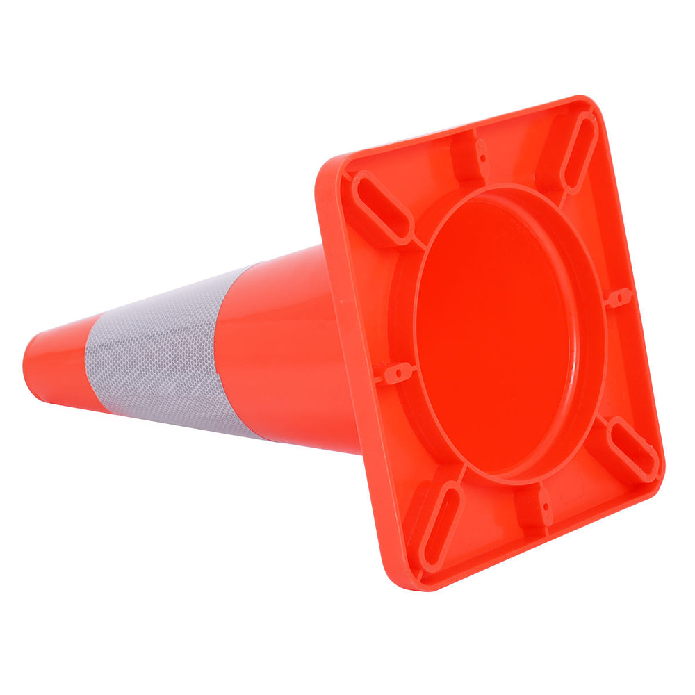 Costway 5PCS Traffic Cones 18'' Slim Fluorescent Reflective Road Safety Parking Cones
