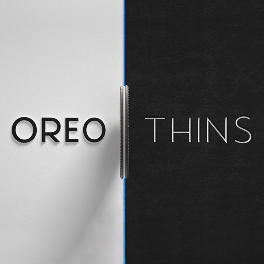 OREO Thins Chocolate Sandwich Cookies, Mint Flavored Creme, 1 Family Size Pack