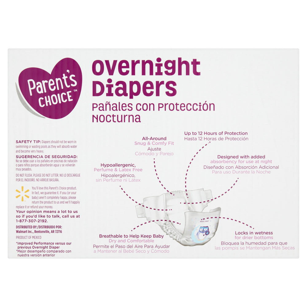 Parent's Choice Overnight Diapers, Size 4, 78 Count