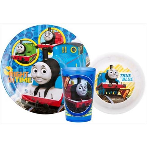 Zak Designs Thomas 3pc Dinner Set Plate Bowl Tumbler