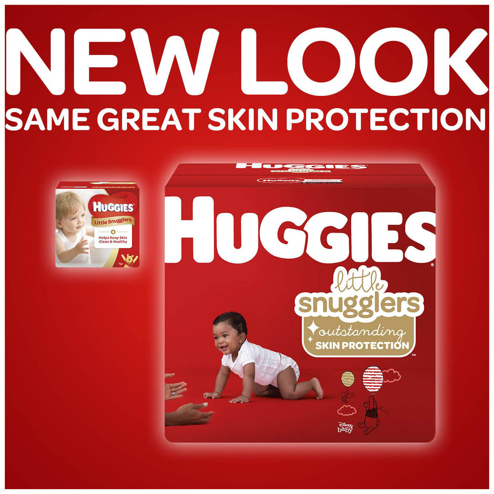 Huggies Little Snugglers Baby Diapers, Size Newborn, 84 Ct, Giga Jr Pack