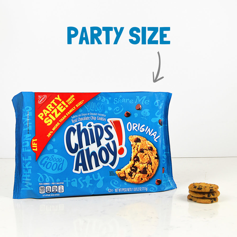 CHIPS AHOY! Original Chocolate Chip Cookies, Party Size, 25.3 oz