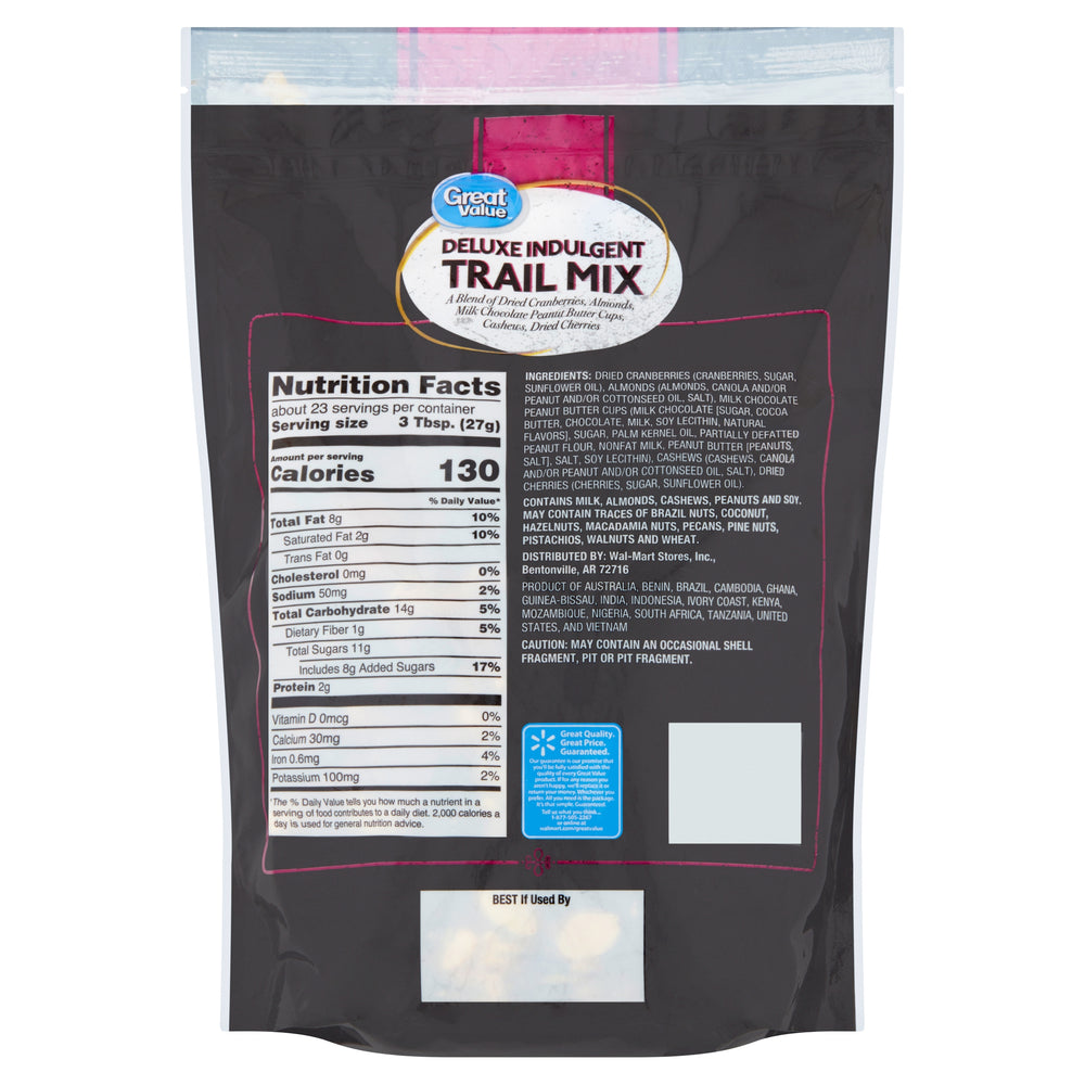 Great Value Deluxe Indulgent Trail Mix, 22 oz