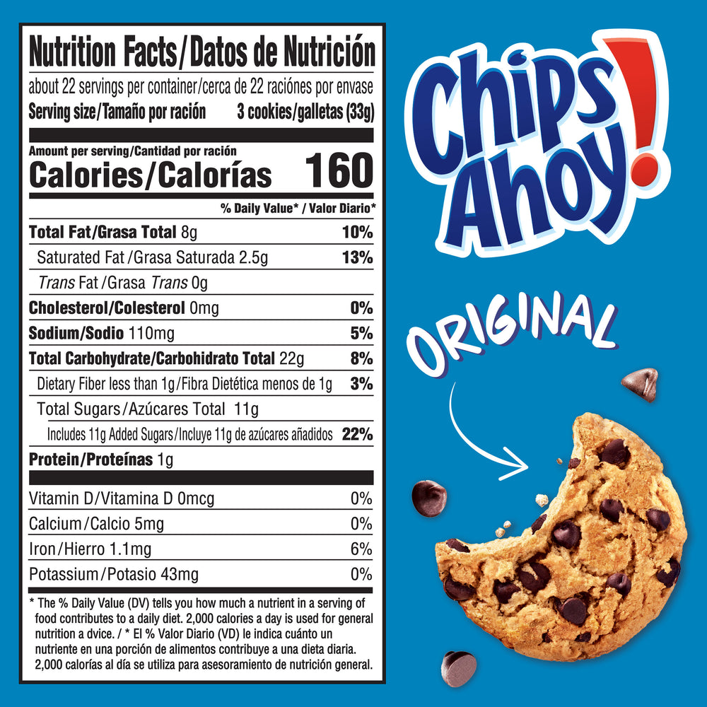 CHIPS AHOY! Original Chocolate Chip Cookies, Party Size, 25.3 oz