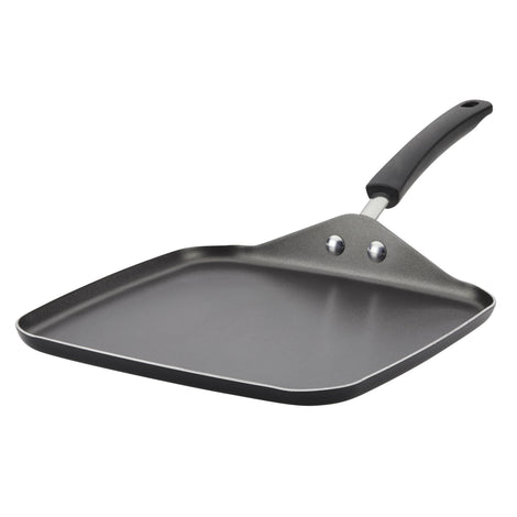 Farberware 11-Inch Aluminum Non-Stick Square Griddle, Black