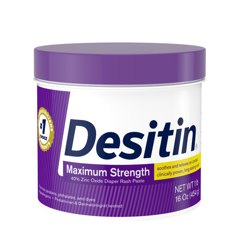 Desitin Maximum Strength Diaper Rash Cream with Zinc Oxide, 16 oz