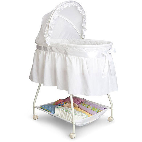 Delta Children Classic Sweet Beginnings Bassinet, White