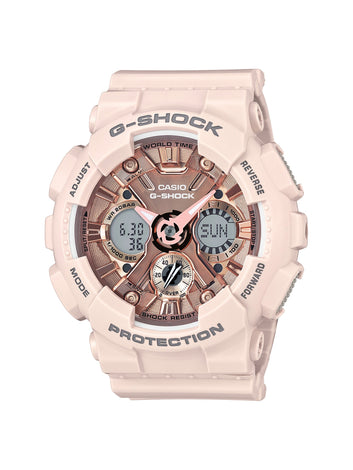 Casio G-Shock Women's Shock Resistant 200 Meter Water Resitant Watch, ( Model GMA-S120MF-4ACR)