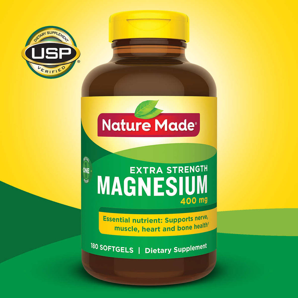 Nature Made Extra Strength Magnesium 400 mg., 180 Softgels