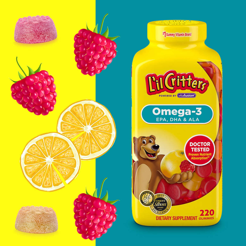 L’il Critters Omega-3 DHA, 220 Gummy Bears