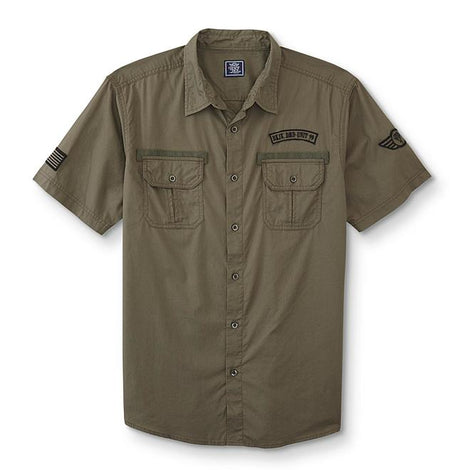 Young Men's Woven Short-Sleeve Shirt