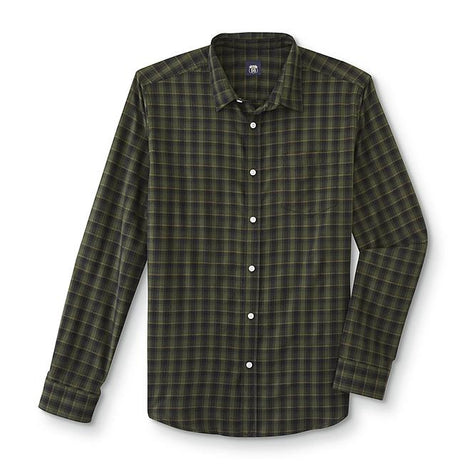 Route 66 Men's Button-Front Shirt - Plaid