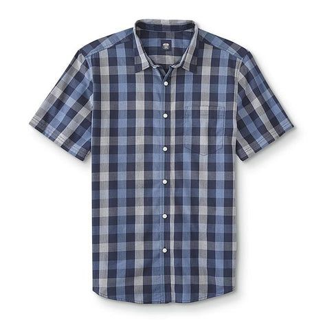 Route 66 Men's Big & Tall  Short-Sleeve Shirt - Plaid SIZE  XLT